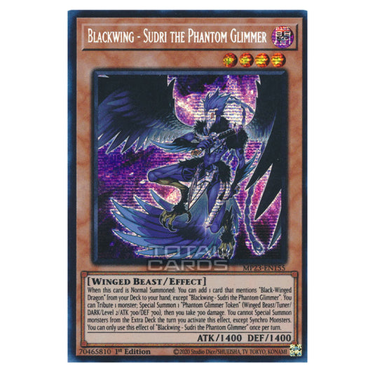 Yu-Gi-Oh! - Dueling Heroes - Blackwing - Sudri the Phantom Glimmer (Prismatic Secret Rare) MP23-EN155