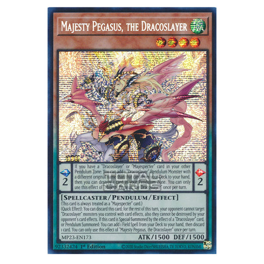 Yu-Gi-Oh! - Dueling Heroes - Majesty Pegasus, the Dracoslayer (Prismatic Secret Rare) MP23-EN173