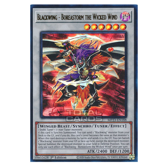 Yu-Gi-Oh! - Dueling Heroes - Blackwing - Boreastorm the Wicked Wind (Ultra Rare) MP23-EN188