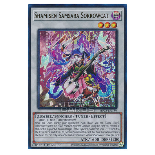 Yu-Gi-Oh! - Dueling Heroes - Shamisen Samsara Sorrowcat (Ultra Rare) MP23-EN189