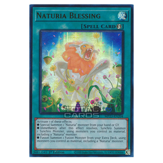 Yu-Gi-Oh! - Dueling Heroes - Naturia Blessing (Ultra Rare) MP23-EN204 Yu-Gi-Oh! - Dueling Heroes - Naturia Blessing (Ultra Rare) MP23-EN204