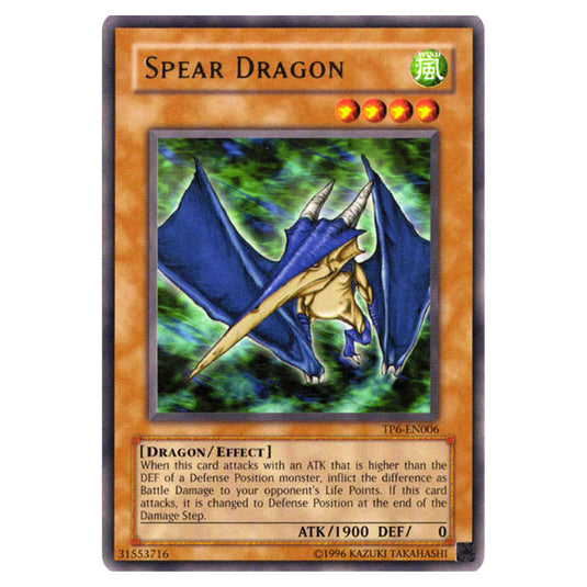 Spear Dragon TP6-EN006 card from the Yu-Gi-Oh! set Tournament Pack 6