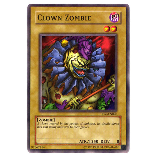 Clown Zombie TP6-EN020 card from the Yu-Gi-Oh! set Tournament Pack 6