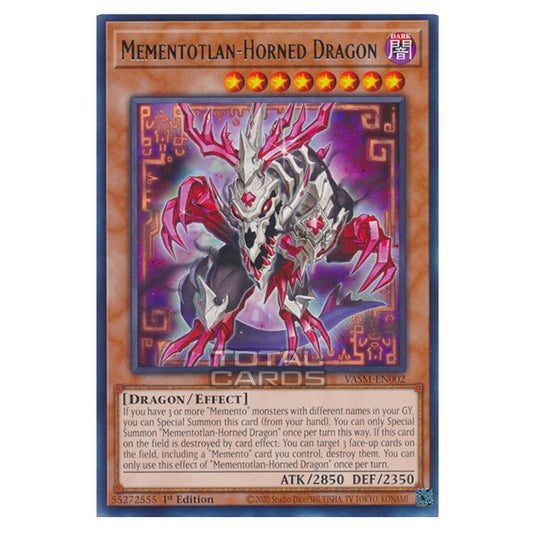 Yu-Gi-Oh! - Valiant Smashers - Mementotlan-Horned Dragon (Rare) VASM-EN002