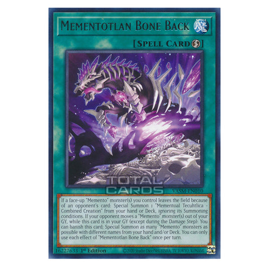 Yu-Gi-Oh! - Valiant Smashers - Mementotlan Bone Back (Rare) VASM-EN010