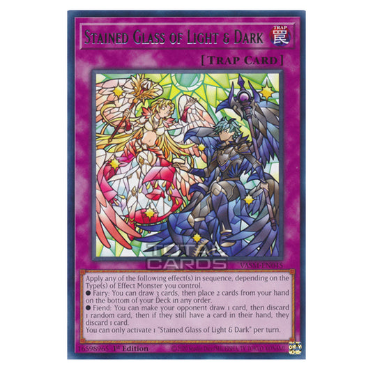 Yu-Gi-Oh! - Valiant Smashers - Stained Glass of Light & Dark (Rare) VA Yu-Gi-Oh! - Valiant Smashers - Stained Glass of Light & Dark (Rare) VA