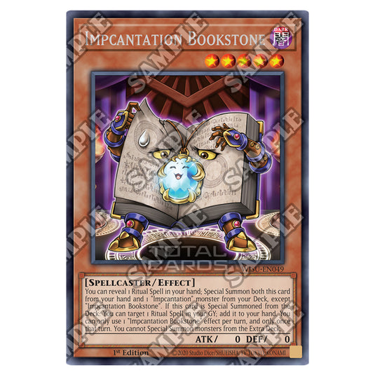 Yu-Gi-Oh! - Wild Survivors - Impcantation Bookstone (Rare) WISU-EN049 Yu-Gi-Oh! - Wild Survivors - Impcantation Bookstone (Rare) WISU-EN049