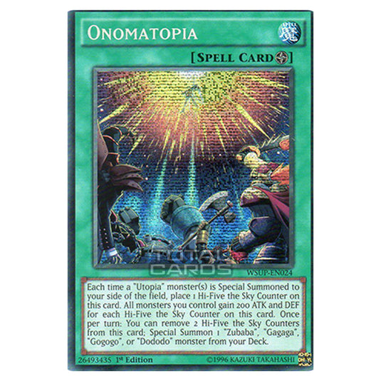 Yu-Gi-Oh! - World Superstars - Onomatopia (Prismatic Secret Rare) WSUP-EN024