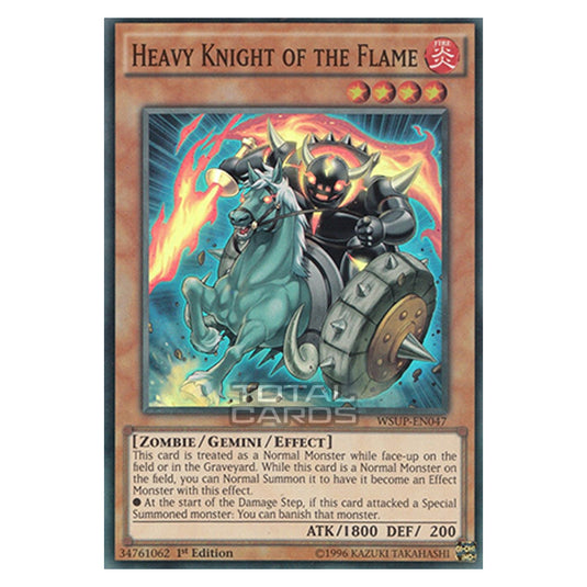 Yu-Gi-Oh! - World Superstars - Heavy Knight of the Flame (Super Rare) WSUP-EN047