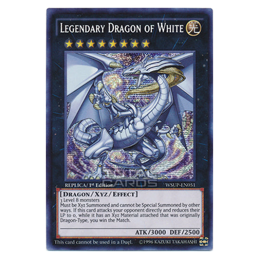 Yu-Gi-Oh! - World Superstars - Legendary Dragon of White (Prismatic Secret Rare) WSUP-EN051