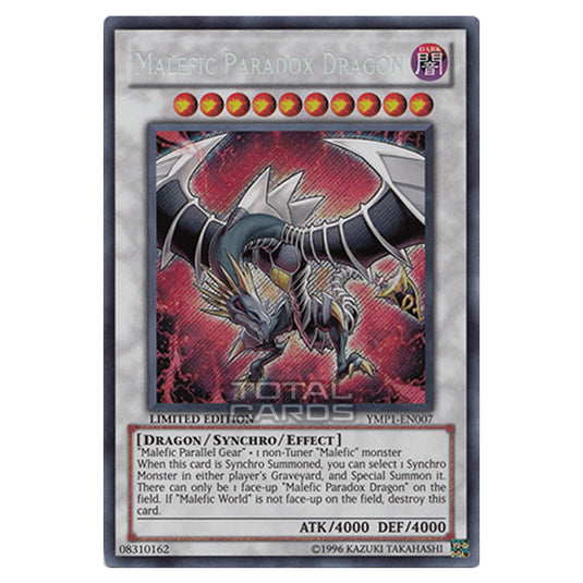 Yu-Gi-Oh! - 3D Bonds Beyond Time Movie Pack - Malefic Paradox Dragon (Secret Rare) YMP1-EN007 Yu-Gi-Oh! - 3D Bonds Beyond Time Movie Pack - Malefic Paradox Dragon (Secret Rare) YMP1-EN007