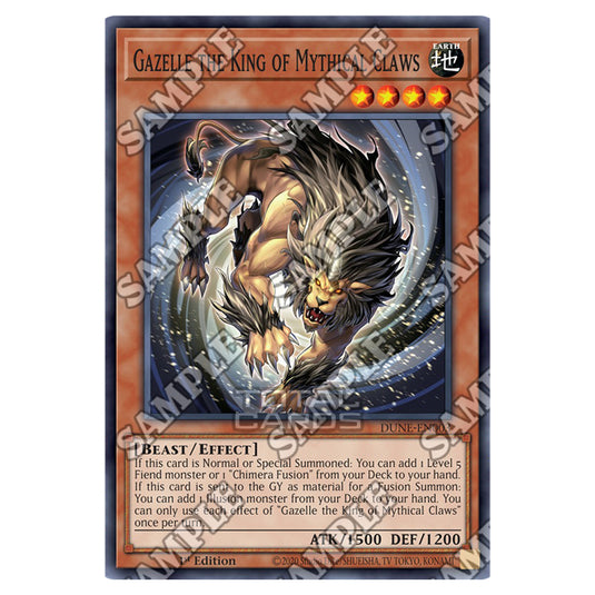 Yu-Gi-Oh! - Duelist Nexus - Gazelle the King of Mythical Claws (Super Rare) - DUNE-EN003