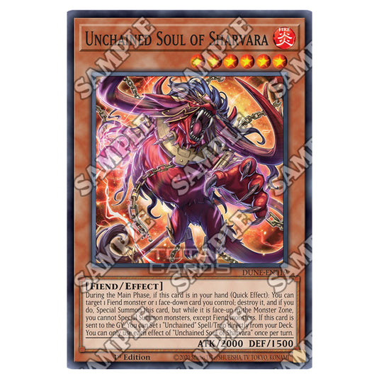 Yu-Gi-Oh! - Duelist Nexus - Unchained Soul of Sharvara (Common) - DUNE Yu-Gi-Oh! - Duelist Nexus - Unchained Soul of Sharvara (Common) - DUNE