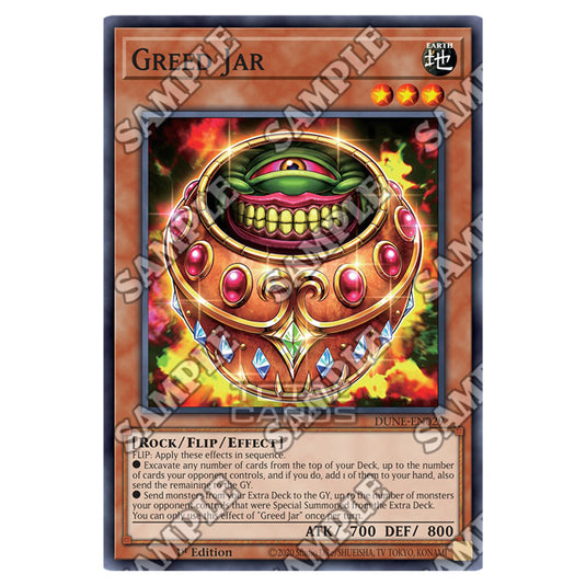 Yu-Gi-Oh! - Duelist Nexus - Greed Jar (Common) - DUNE-EN029 Yu-Gi-Oh! - Duelist Nexus - Greed Jar (Common) - DUNE-EN029