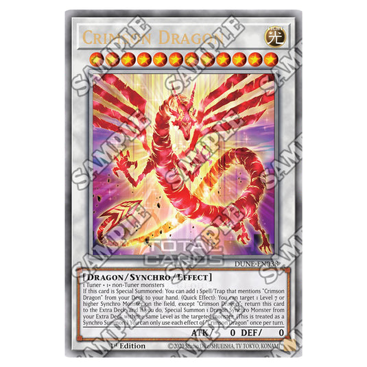 Yu-Gi-Oh! - Duelist Nexus - Crimson Dragon (Quarter Century Secret Rare) - DUNE-EN038a