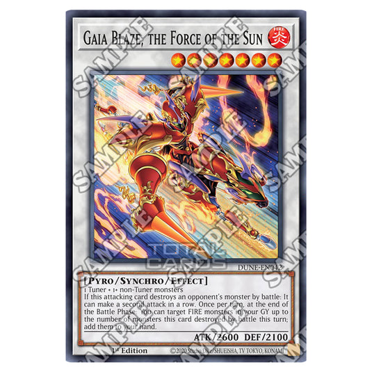 Yu-Gi-Oh! - Duelist Nexus - Gaia Blaze, the Force of the Sun (Common) - DUNE-EN042