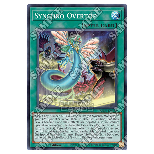Yu-Gi-Oh! - Duelist Nexus - Synchro Overtop (Common) - DUNE-EN050 Yu-Gi-Oh! - Duelist Nexus - Synchro Overtop (Common) - DUNE-EN050