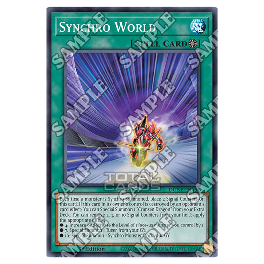 Yu-Gi-Oh! - Duelist Nexus - Synchro World (Common) - DUNE-EN051 Yu-Gi-Oh! - Duelist Nexus - Synchro World (Common) - DUNE-EN051