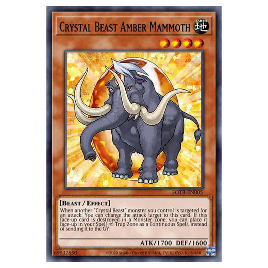 Yu-Gi-Oh! - Structure Deck - Legend of the Crystal Beasts - Crystal Beast Amber Mammoth (Common) SDCB-EN005