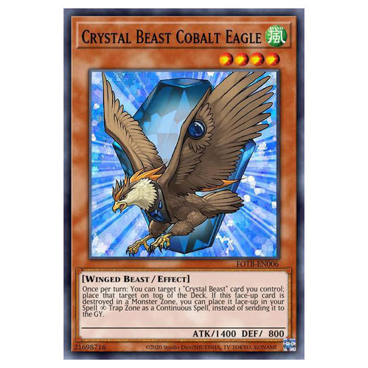 Yu-Gi-Oh! - Structure Deck - Legend of the Crystal Beasts - Crystal Beast Cobalt Eagle (Common) SDCB-EN006