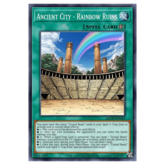 Yu-Gi-Oh! - Structure Deck - Legend of the Crystal Beasts - Ancient City - Rainbow Ruins (Common) SDCB-EN018