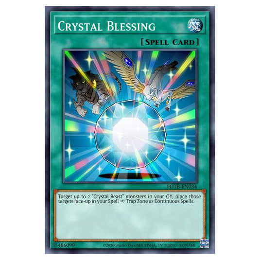 Yu-Gi-Oh! - Structure Deck - Legend of the Crystal Beasts - Crystal Blessing (Common) SDCB-EN021