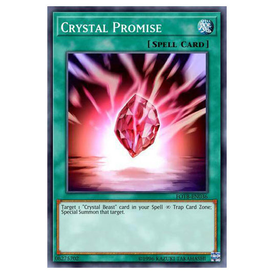 Yu-Gi-Oh! - Structure Deck - Legend of the Crystal Beasts - Crystal Promise (Common) SDCB-EN023