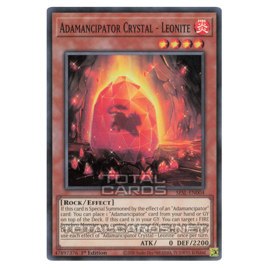 Yu-Gi-Oh! - Secret Slayers - Adamancipator Crystal - Leonite (Super Ra Yu-Gi-Oh! - Secret Slayers - Adamancipator Crystal - Leonite (Super Ra