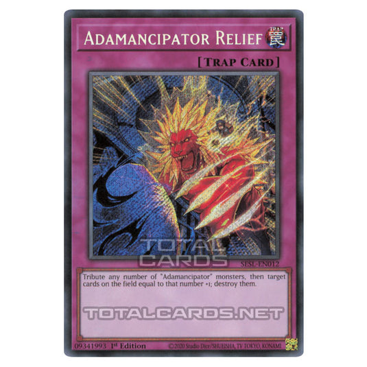 Yu-Gi-Oh! - Secret Slayers - Adamancipator Relief (Secret Rare) SESL-EN012 Yu-Gi-Oh! - Secret Slayers - Adamancipator Relief (Secret Rare) SESL-EN012