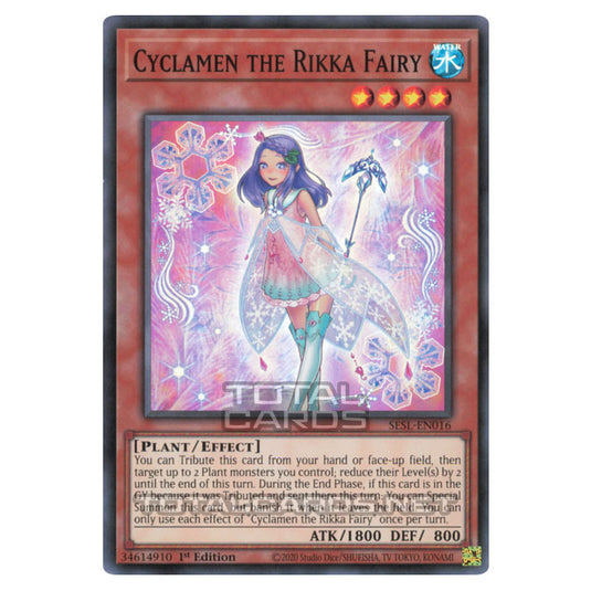 Yu-Gi-Oh! - Secret Slayers - Cyclamen the Rikka Fairy (Super Rare) SESL-EN016