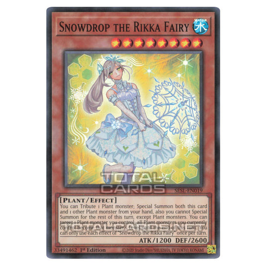 Yu-Gi-Oh! - Secret Slayers - Snowdrop the Rikka Fairy (Super Rare) SESL-EN019