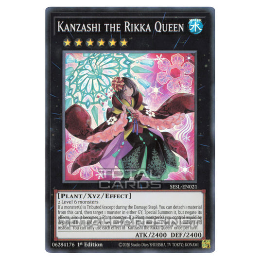 Yu-Gi-Oh! - Secret Slayers - Kanzashi the Rikka Queen (Super Rare) SESL-EN021