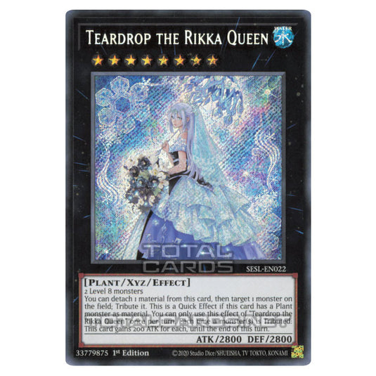 Yu-Gi-Oh! - Secret Slayers - Teardrop the Rikka Queen (Secret Rare) SESL-EN022