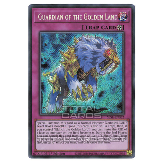 Yu-Gi-Oh! - Secret Slayers - Guardian of the Golden Land (Secret Rare) SESL-EN032