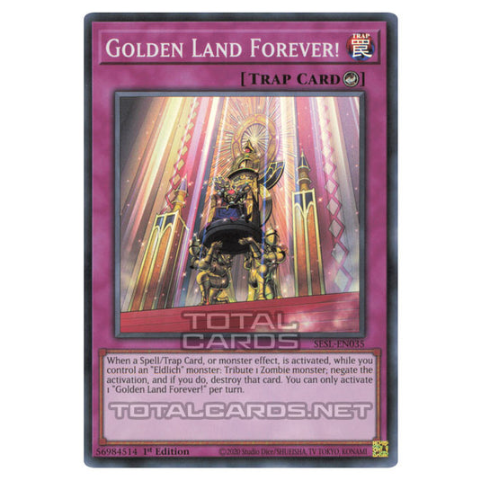 Yu-Gi-Oh! - Secret Slayers - Golden Land Forever! (Super Rare) SESL-EN035