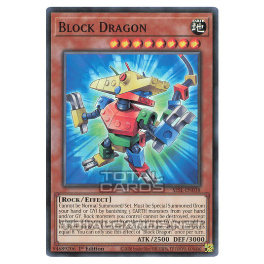 Yu-Gi-Oh! - Secret Slayers - Block Dragon (Super Rare) SESL-EN038