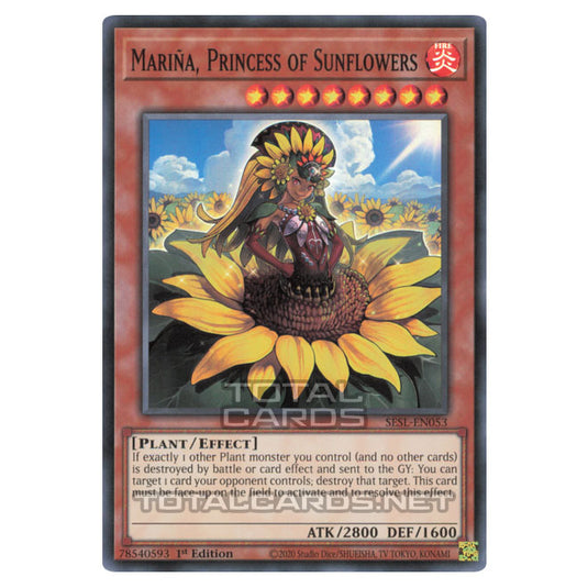Yu-Gi-Oh! - Secret Slayers - Mariña, Princess of Sunflowers (Super Rare) SESL-EN053