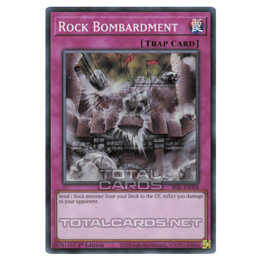Yu-Gi-Oh! - Secret Slayers - Rock Bombardment (Super Rare) SESL-EN058