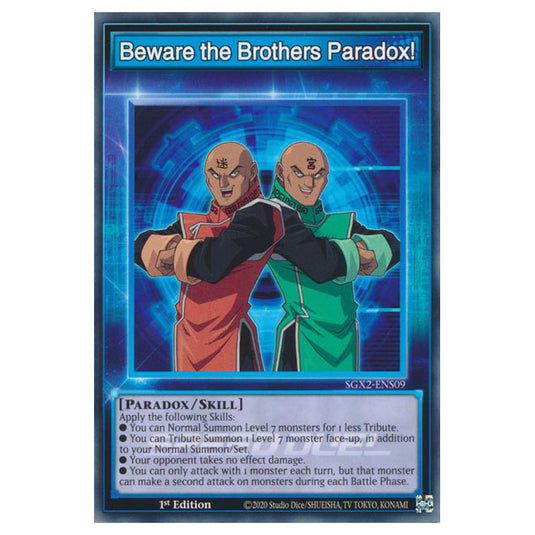 Yu-Gi-Oh! - Speed Duel GX: Midterm Paradox - Beware the Brothers Paradox! (Common) SGX2-ENS09