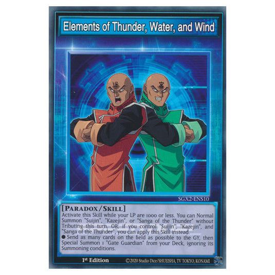 Yu-Gi-Oh! - Speed Duel GX: Midterm Paradox - Elements of Thunder, Water, and Wind (Common) SGX2-ENS10