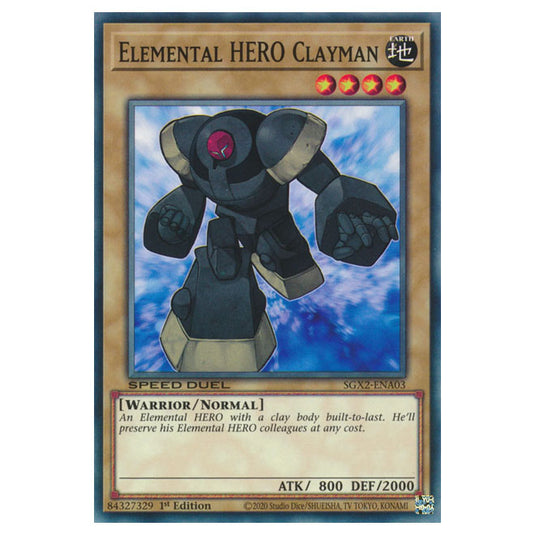 Yu-Gi-Oh! - Speed Duel GX: Midterm Paradox - Elemental HERO Clayman (Common) SGX2-ENA03