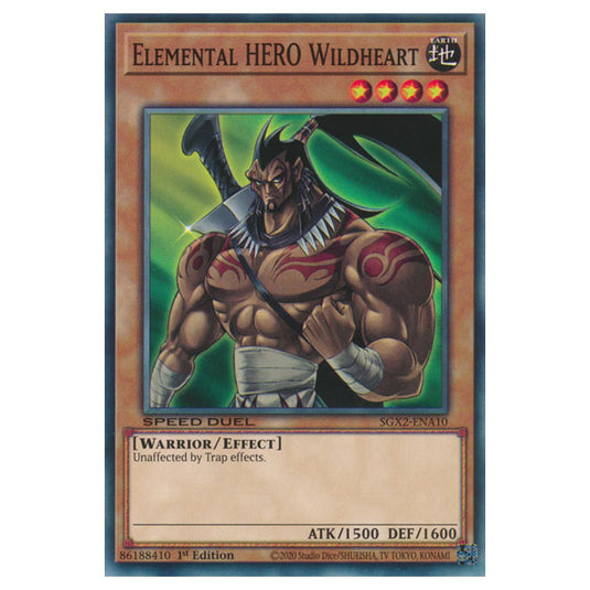 Yu-Gi-Oh! - Speed Duel GX: Midterm Paradox - Elemental HERO Wildheart (Common) SGX2-ENA10