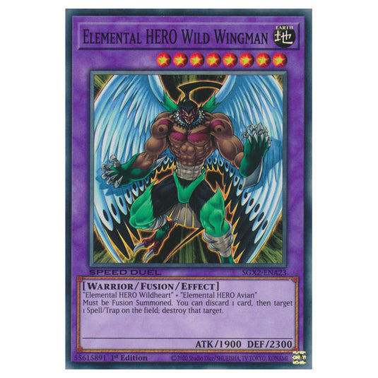 Yu-Gi-Oh! - Speed Duel GX: Midterm Paradox - Elemental HERO Wild Wingman (Common) SGX2-ENA23