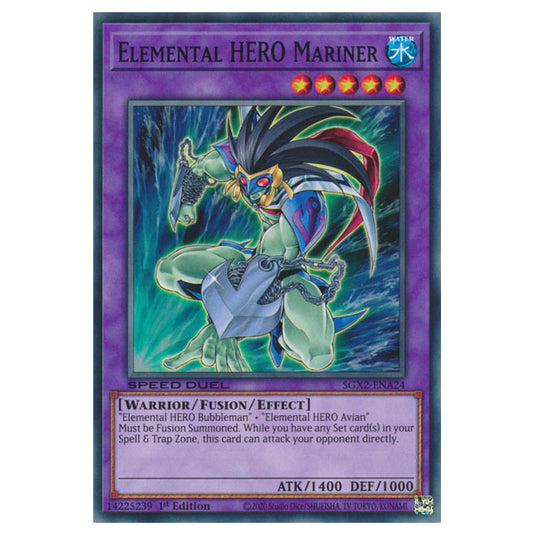 Yu-Gi-Oh! - Speed Duel GX: Midterm Paradox - Elemental HERO Mariner (Common) SGX2-ENA24