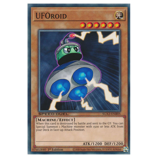 Yu-Gi-Oh! - Speed Duel GX: Midterm Paradox - UFOroid (Common) SGX2-ENB05