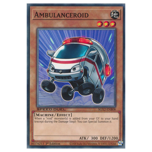 Yu-Gi-Oh! - Speed Duel GX: Midterm Paradox - Ambulanceroid (Common) SGX2-ENB08