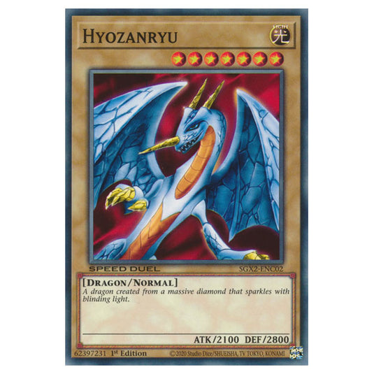 Yu-Gi-Oh! - Speed Duel GX: Midterm Paradox - Hyozanryu (Common) SGX2-E Yu-Gi-Oh! - Speed Duel GX: Midterm Paradox - Hyozanryu (Common) SGX2-E
