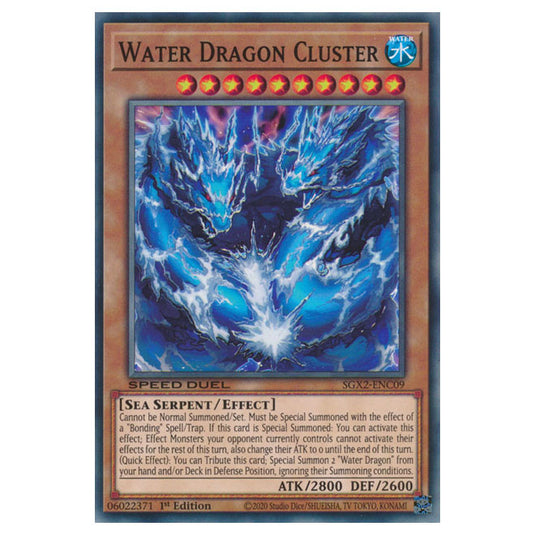 Yu-Gi-Oh! - Speed Duel GX: Midterm Paradox - Water Dragon Cluster (Common) SGX2-ENC09
