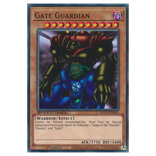 Yu-Gi-Oh! - Speed Duel GX: Midterm Paradox - Gate Guardian (Secret Rare) SGX2-END01a