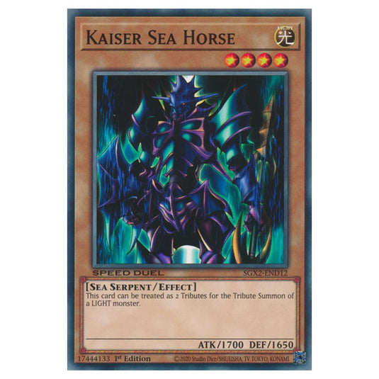 Yu-Gi-Oh! - Speed Duel GX: Midterm Paradox - Kaiser Sea Horse (Common) SGX2-END12